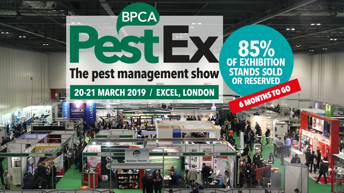 Stands selling out fast at PestEx 2019-2 Stands selling out fast at PestEx 2019-2